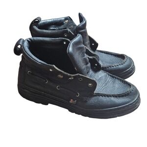 Justin 985 Pebbled Leather Moc Toe Lace-up Chukka Boots Mens 9.5 Work Outdoor